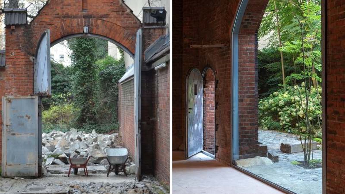 Puerta de acceso a los jardines