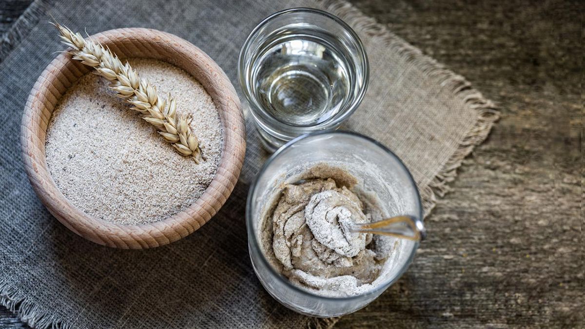 Cómo hacer masa madre natural para el pan casero  ingredientes