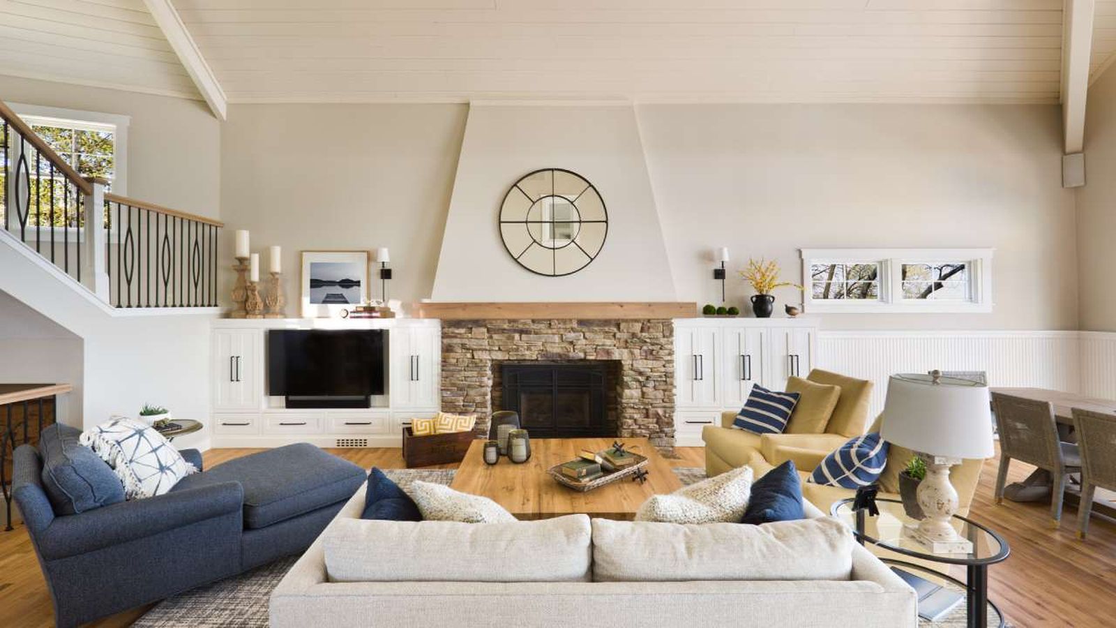 salon chimenea piedra