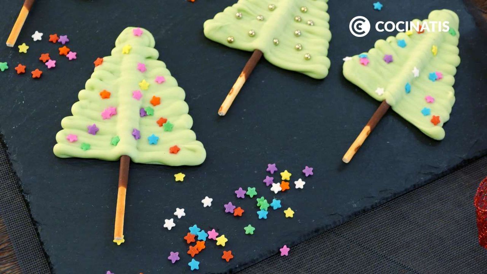 Receta de arbolitos de Navidad de chocolate