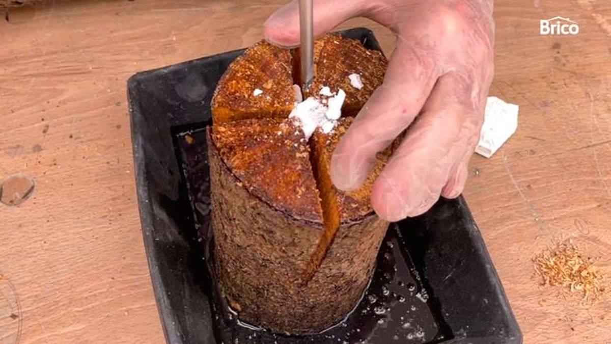 Como hacer una antorcha casera para el jardin paso 7