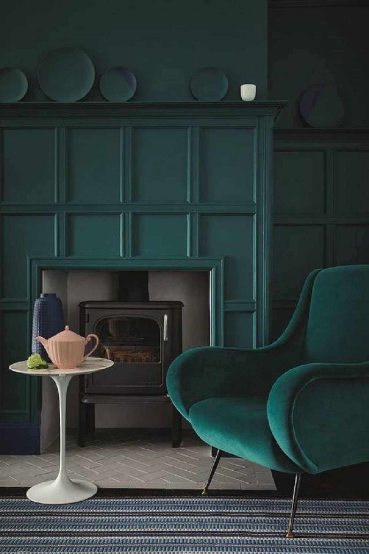 Color drenching tendencia decorativa para pintar la casa 7