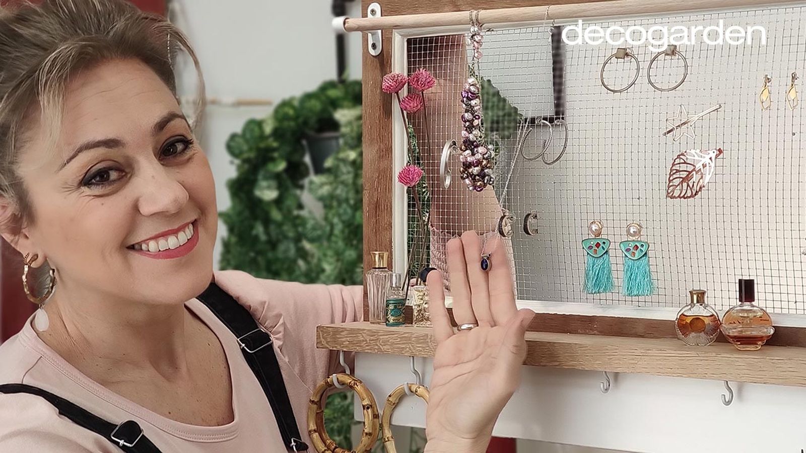 como hacer joyero pared