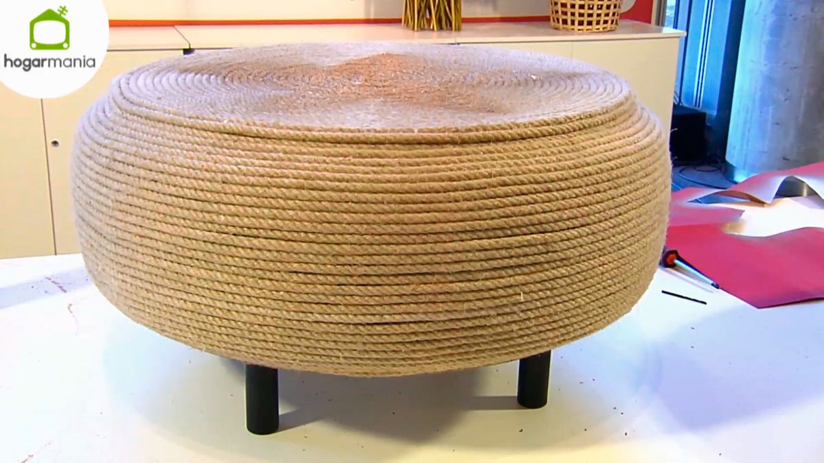 feria hogarmania manualidades puff neumatico cuerda paso13