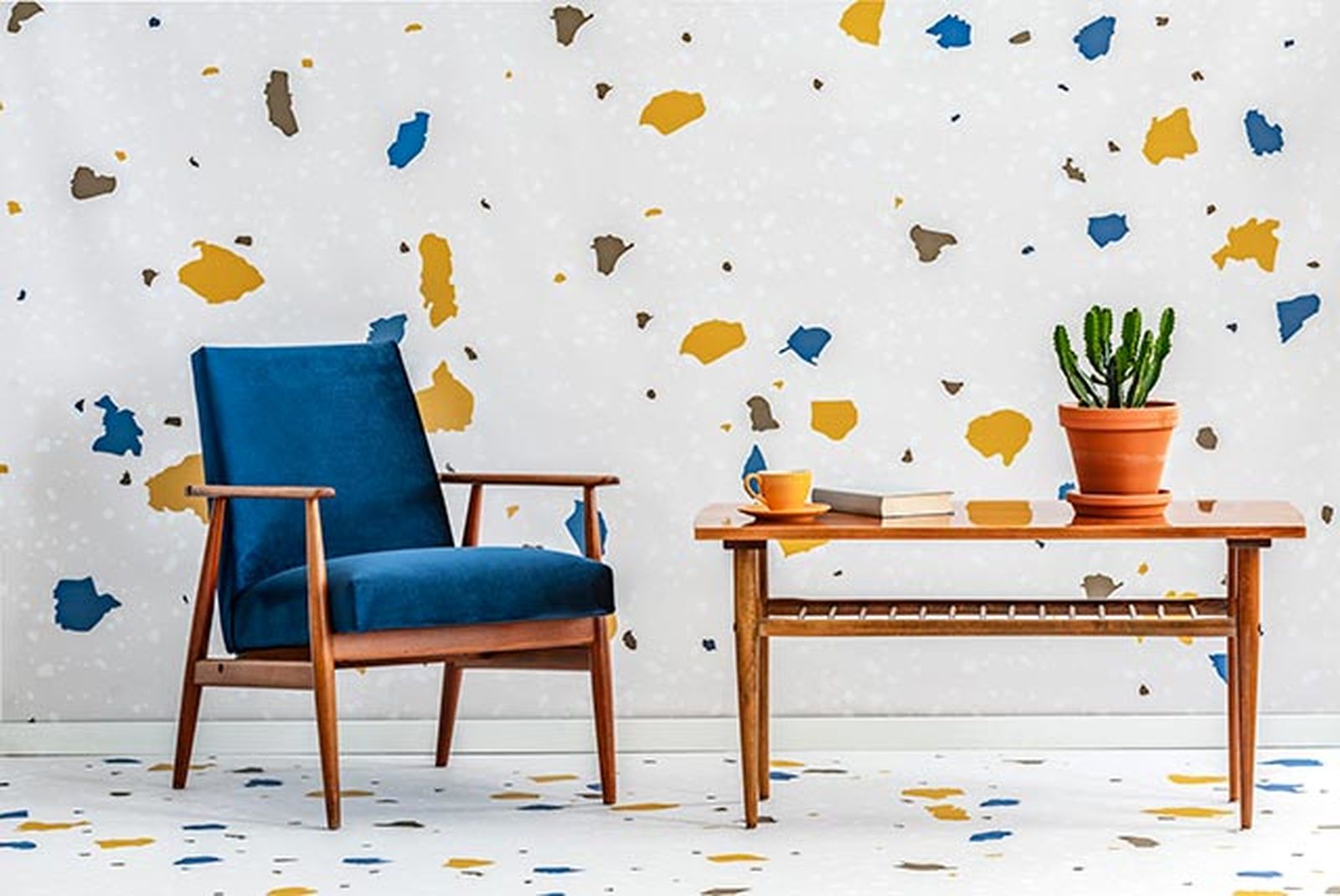 terrazzo moderno decorar salon