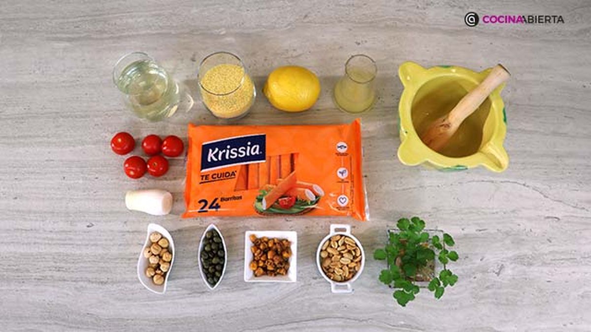03 receta ensalada de cous cous con palitos de surimi ingredientes