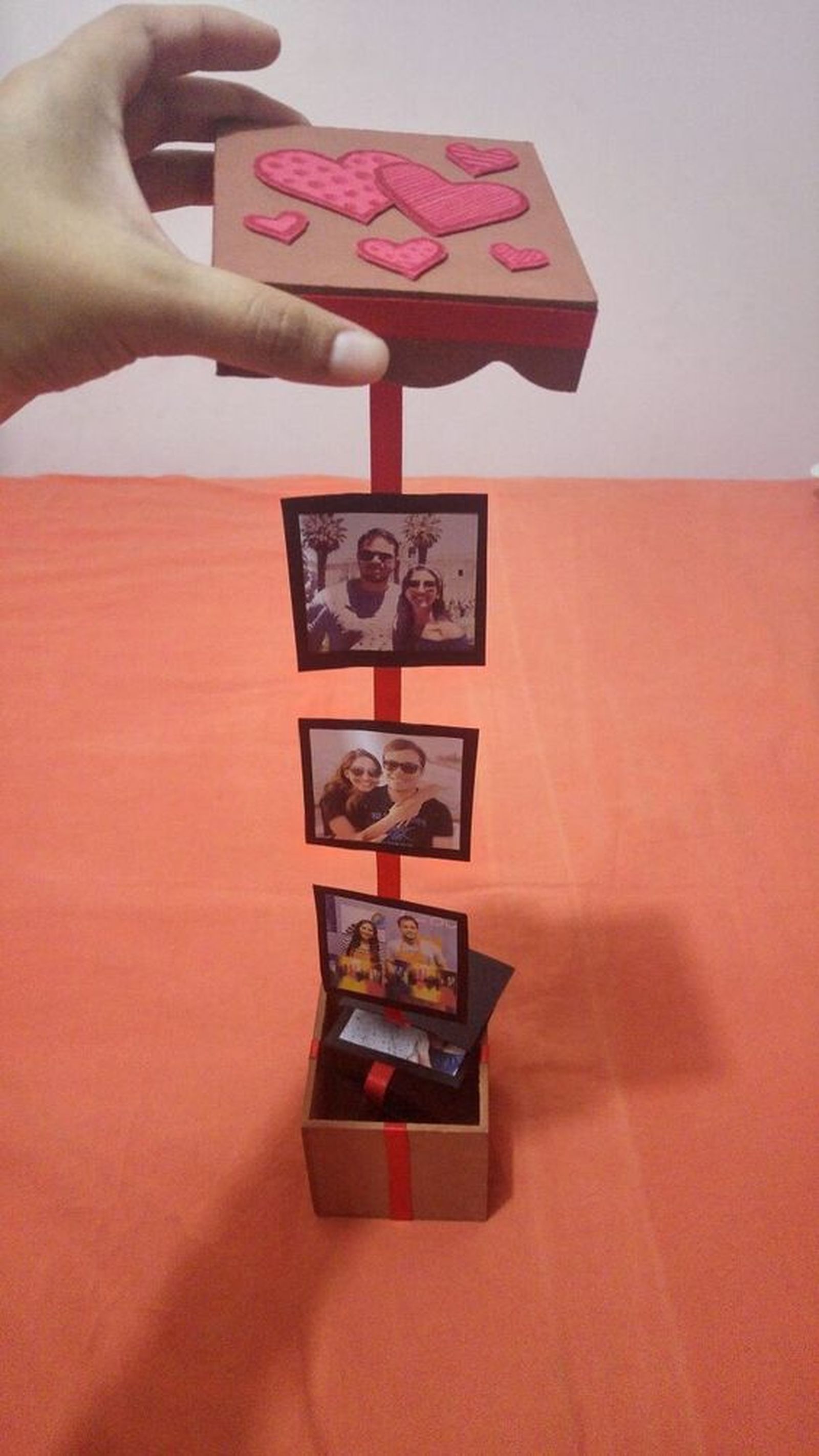 cajita con fotos pinterest