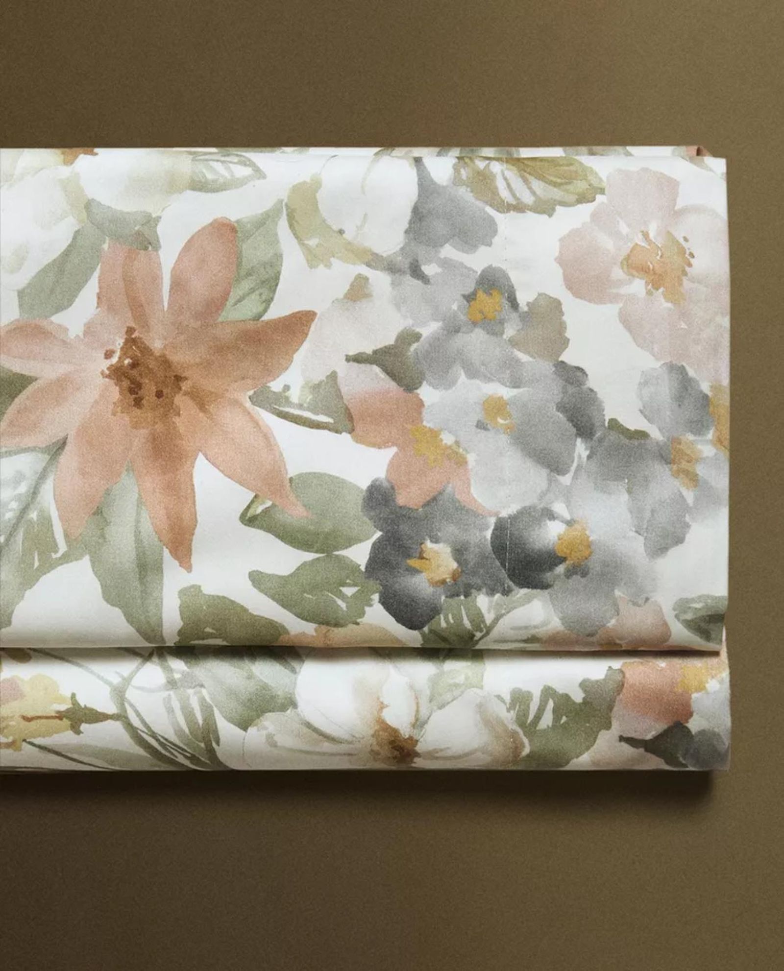 Sábana floral de satén, referencia: 9147/089.