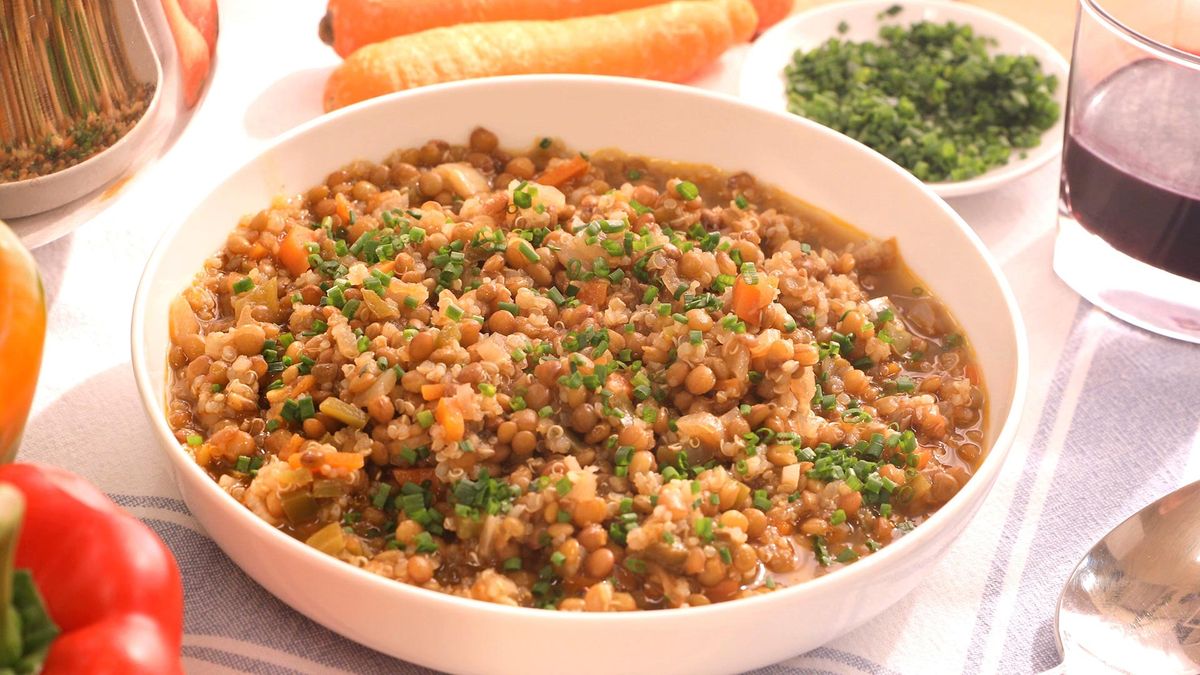 Lentejas con quinoa   Paso 6