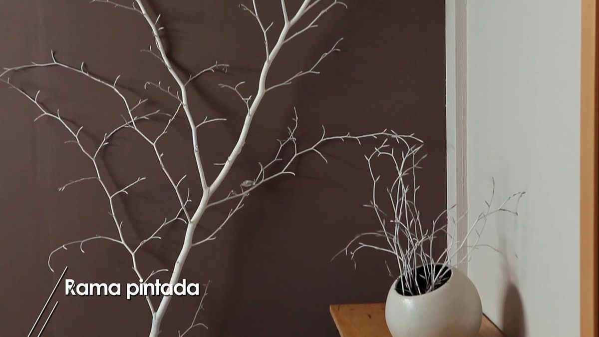 Como pintar una rama para decorar la casa paso 8
