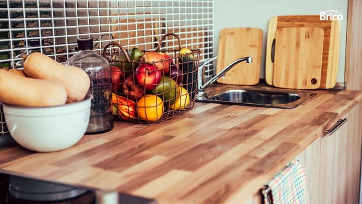 Instalar encimera de cocina de madera paso 18