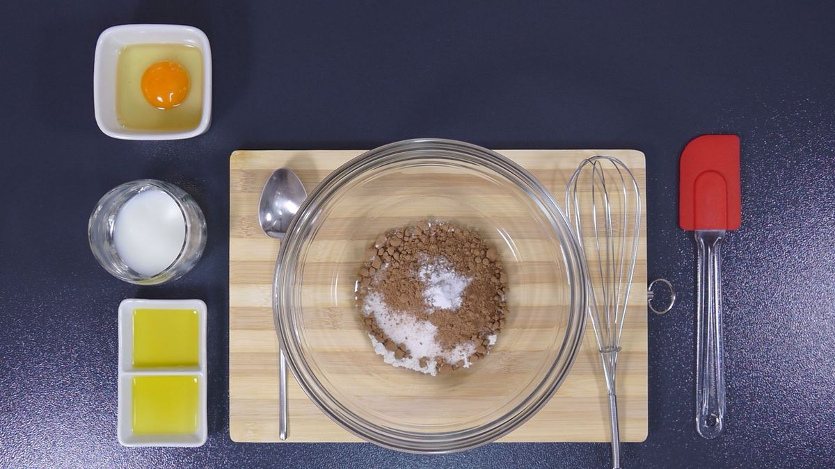 007 mug cake microondas paso 1