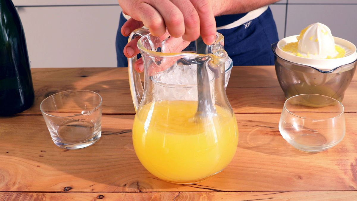Cóctel Mimosa   Paso 2