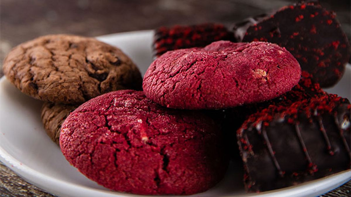 recetas postres red velvet remolacha galletas