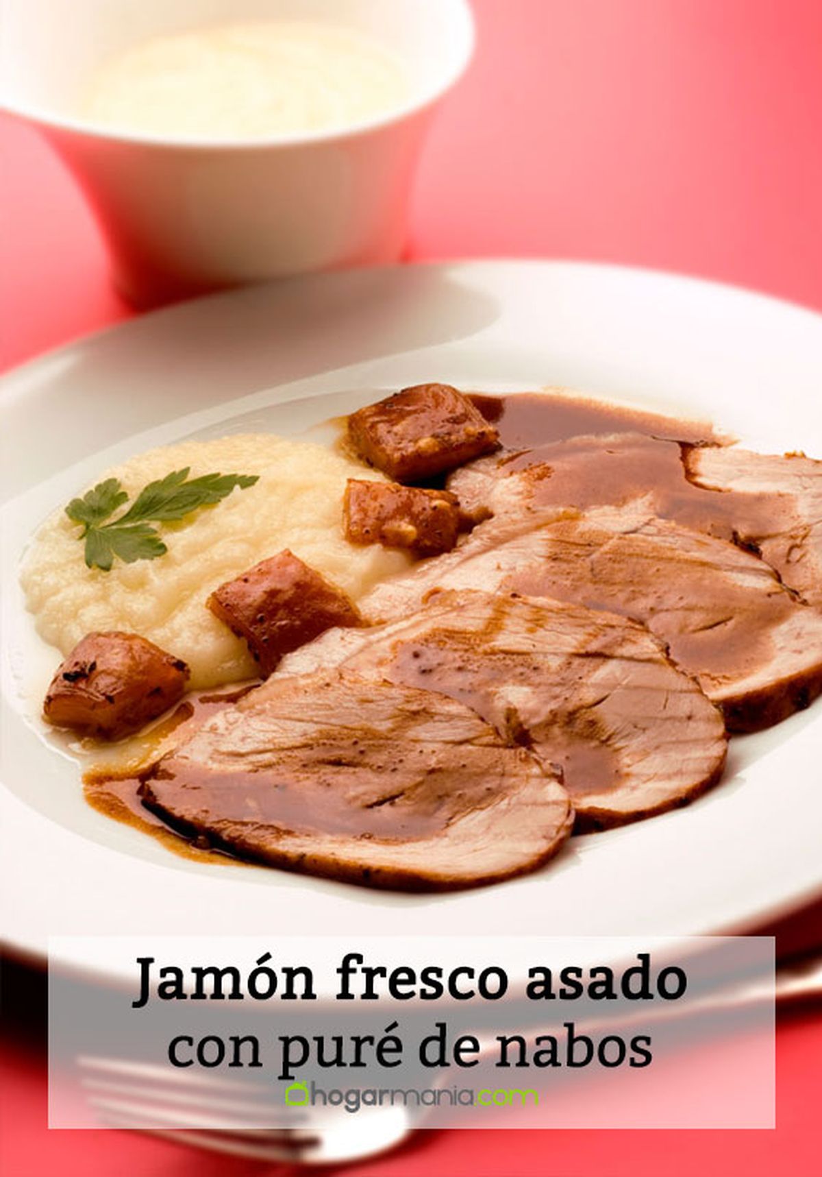 jamon asado con pure de navos pin