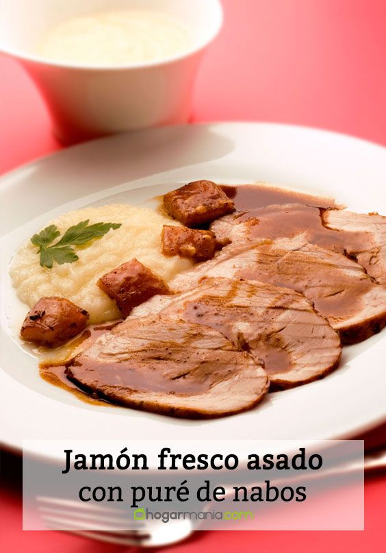 jamon asado con pure de navos pin