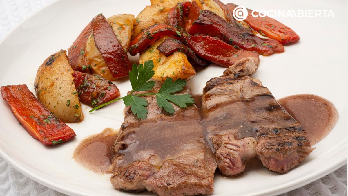 espaldilla de ternera a la plancha con verduras  receta karlos arguinano karl67500321