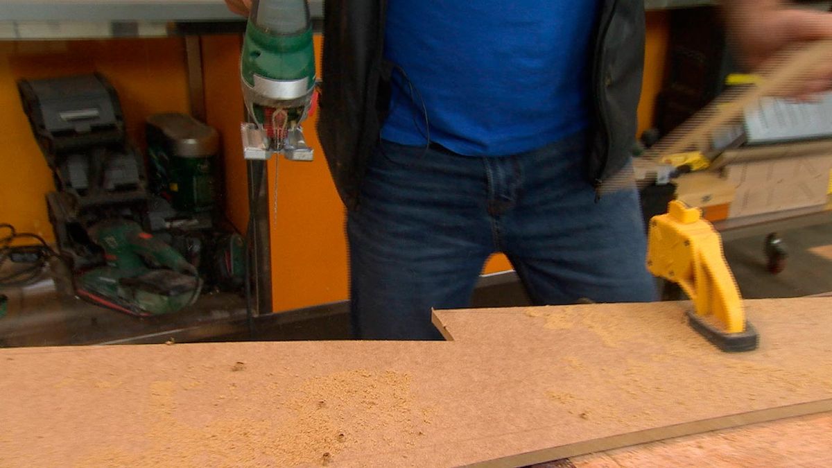 Árbol de Navidad de madera desmontable paso 2