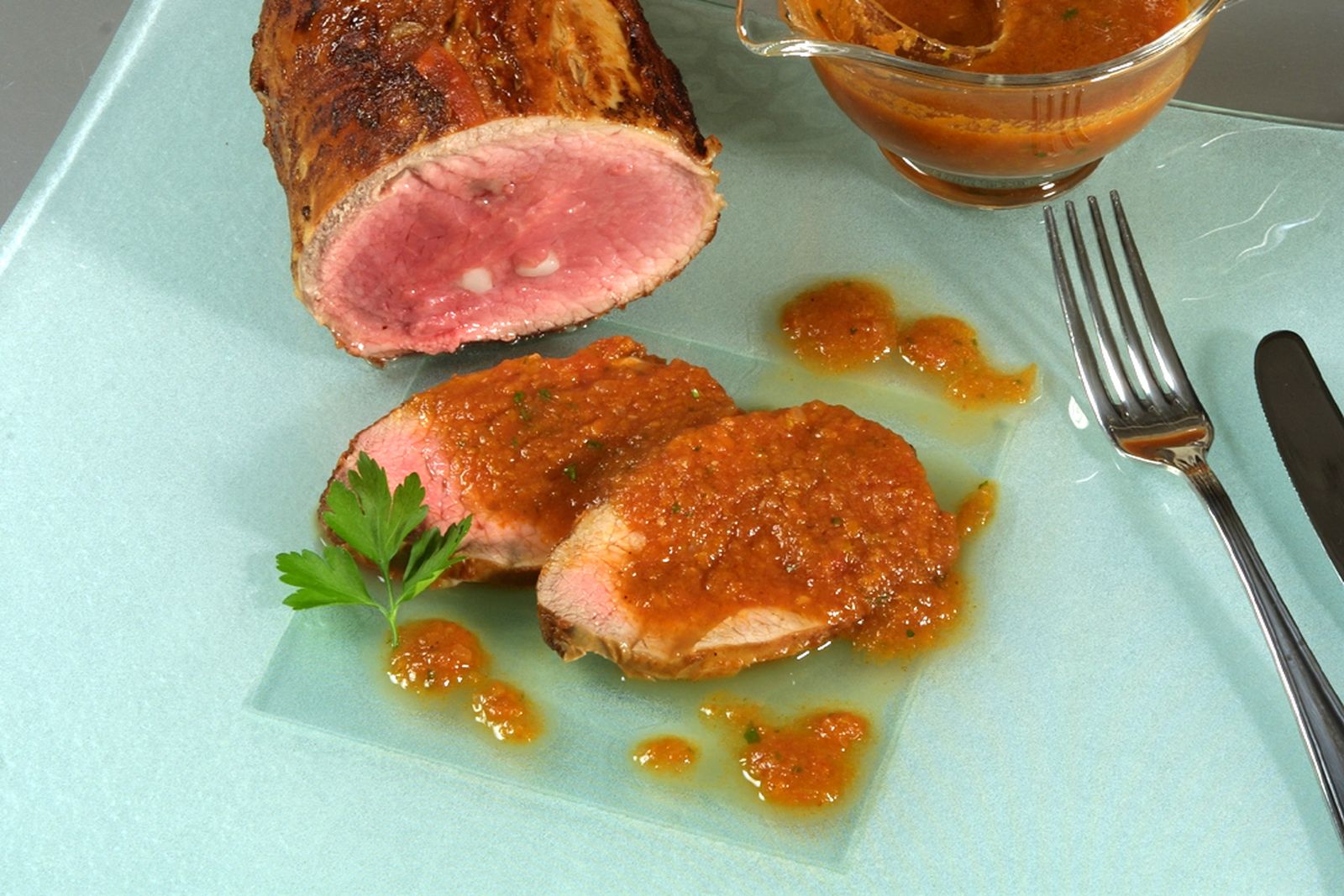 Redondo mechado con tocino