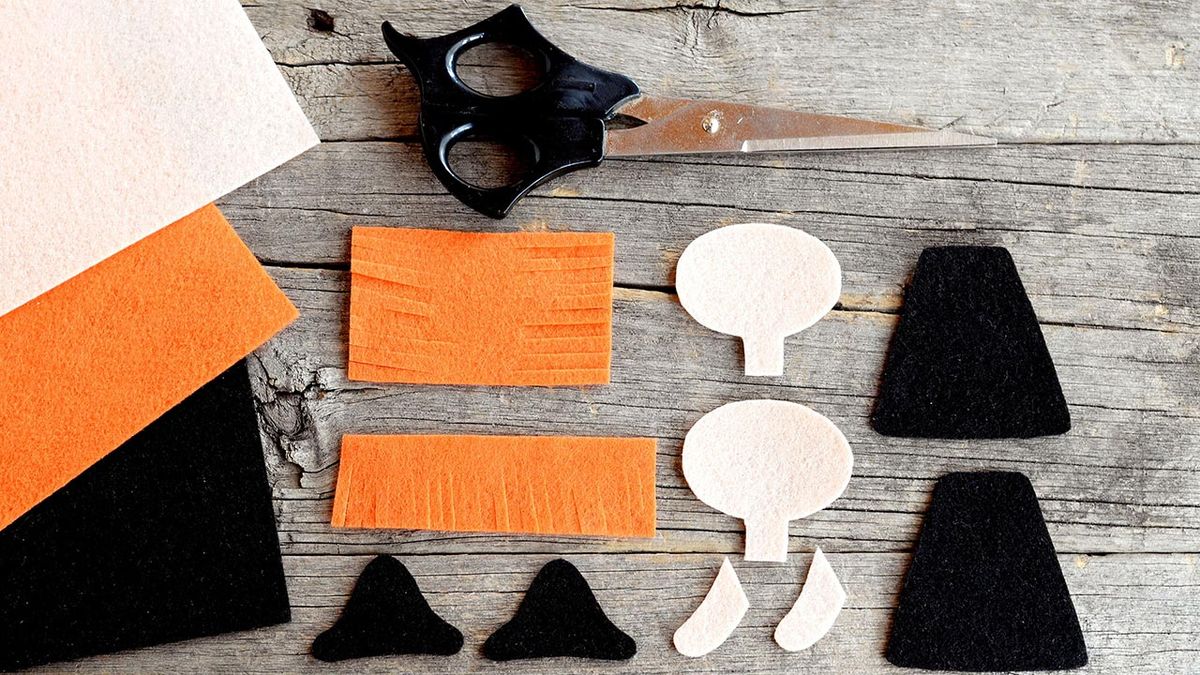 manualidades halloween brujita fieltro materiales