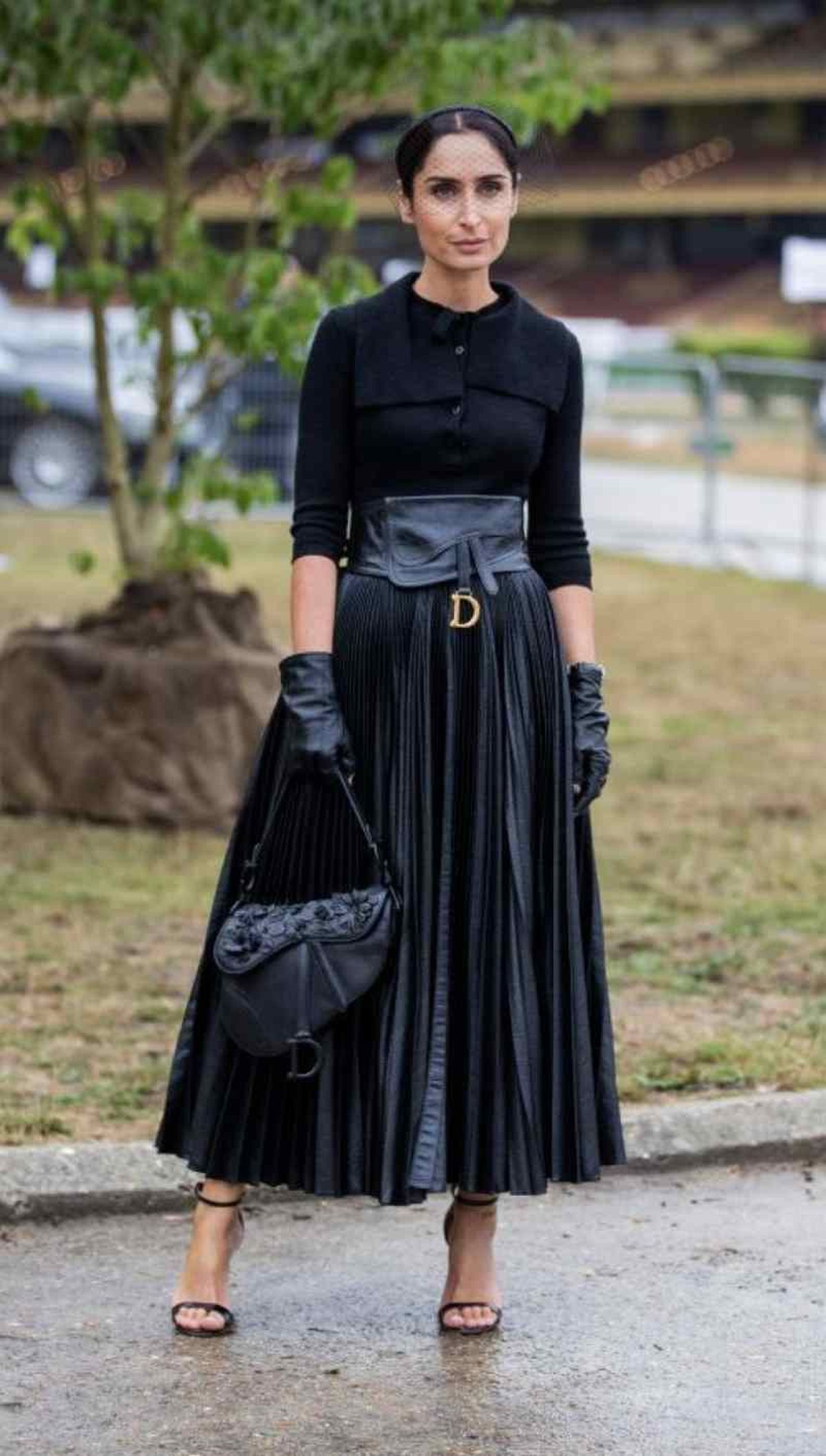 Cinturón ancho tipo fajín de Dior