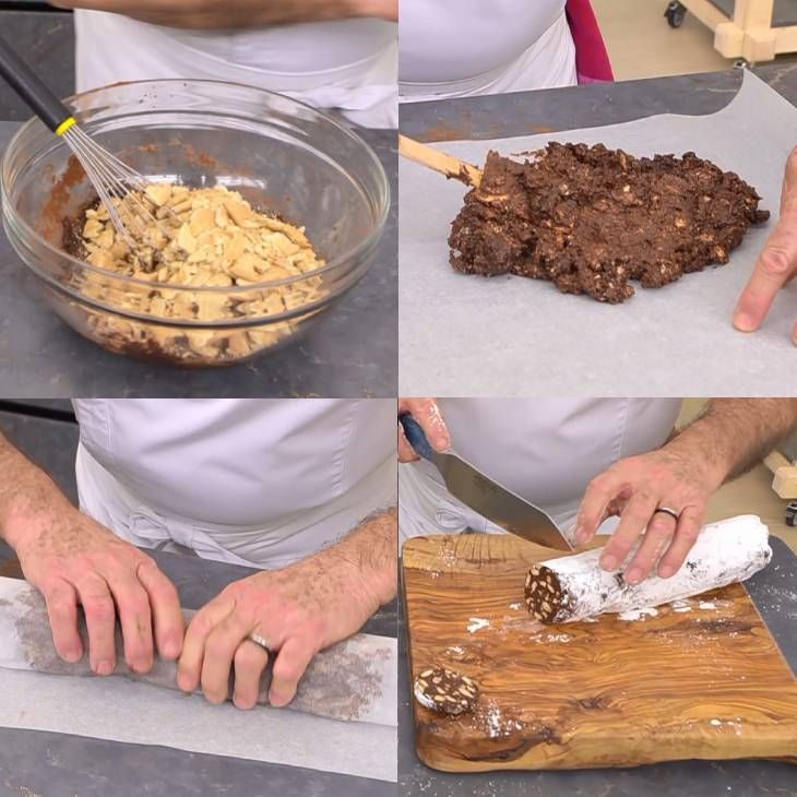 salami de chocolate receta pasos