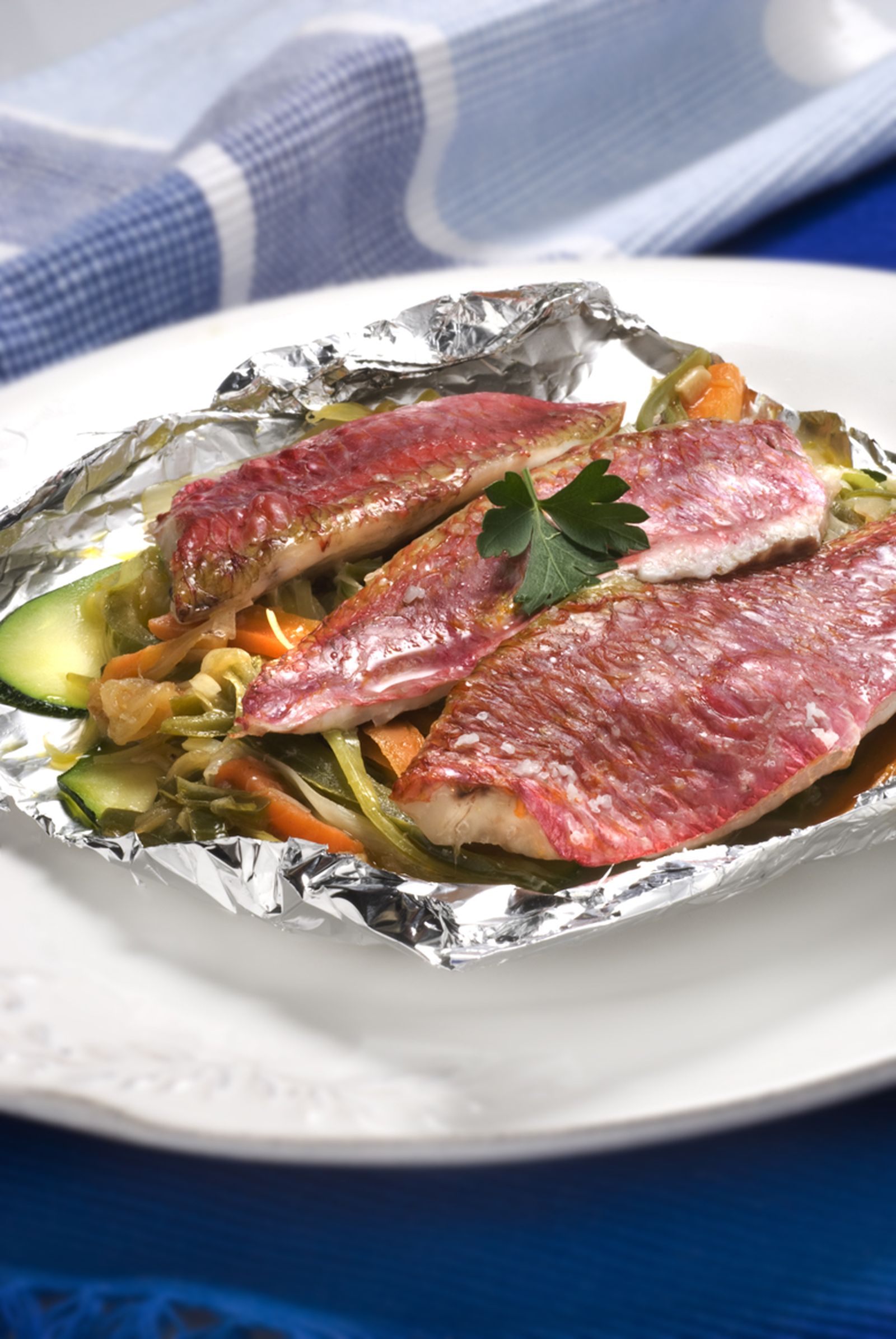 134   Papillote de salmonetes 1429.A