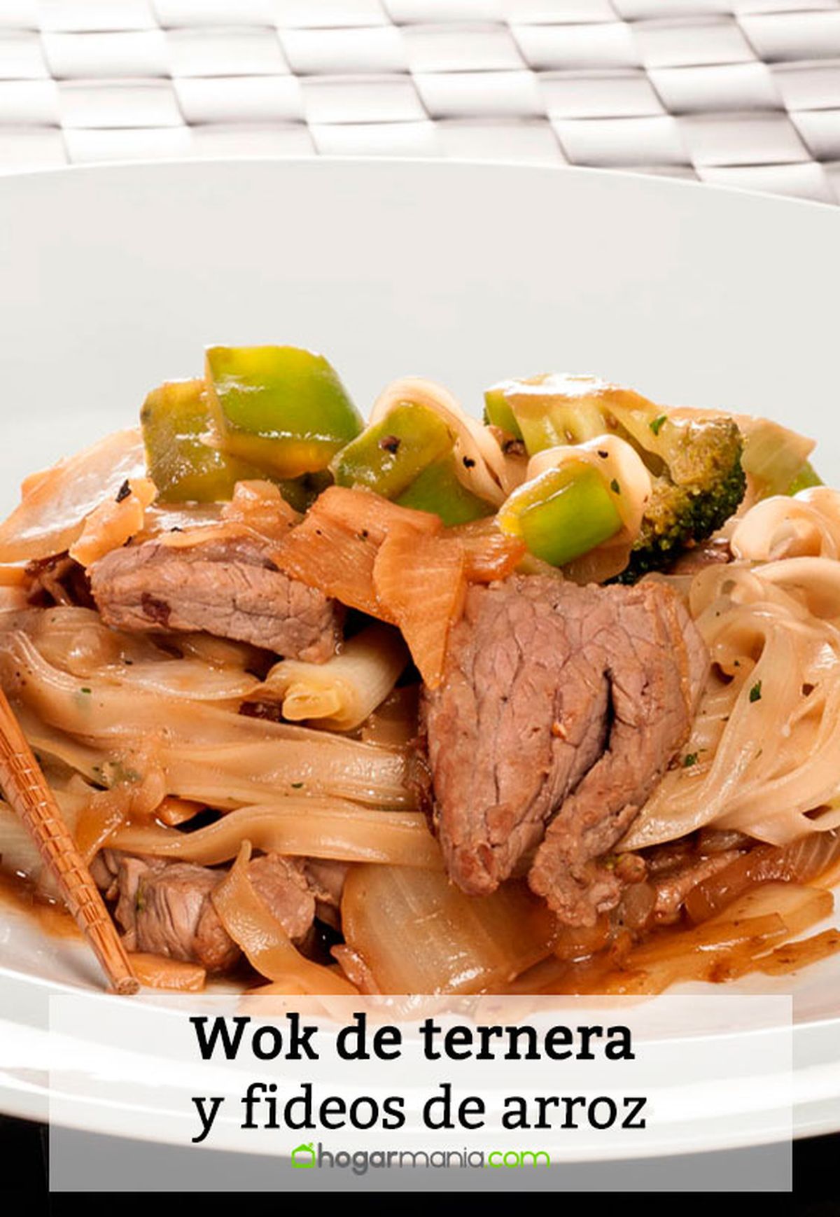 wok ternera fideos arroz pin