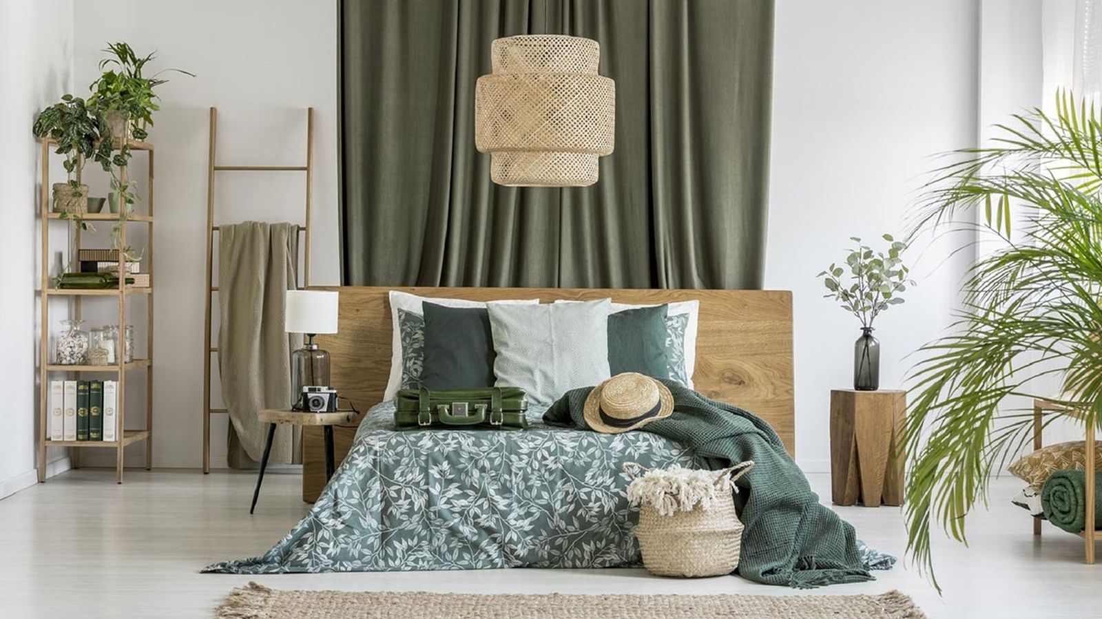 Lámparas de fibras naturales que triunfan en los espacios interiores y exteriores 1