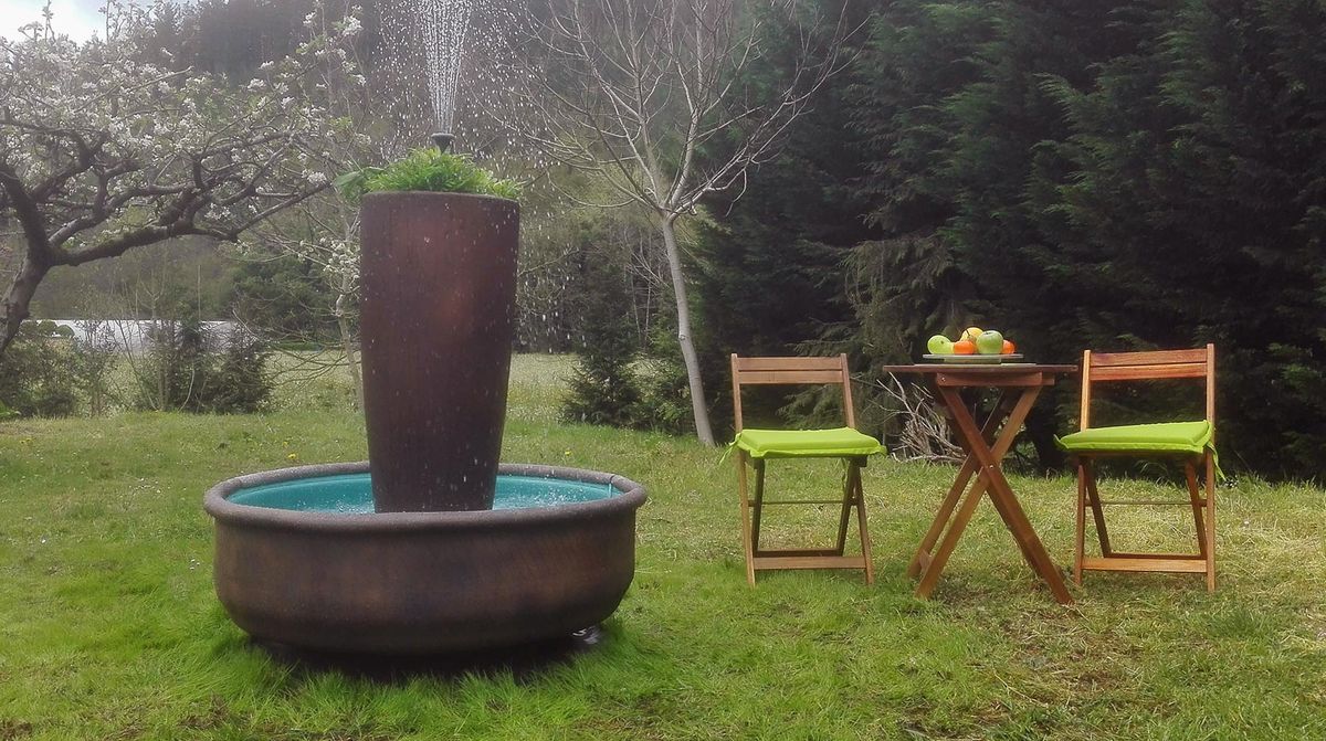 Cómo hacer una fuente macetero para el jardín paso 14