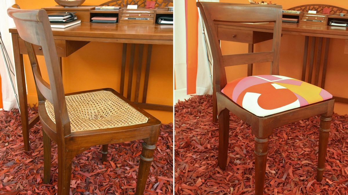 Restaurar una silla clásica antes despues