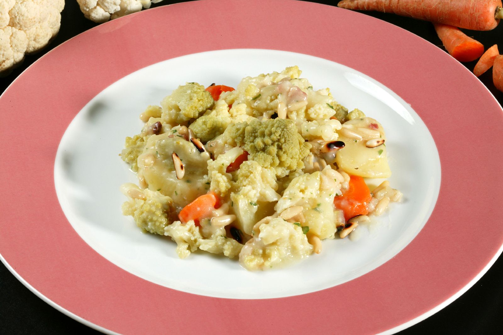 Romanesco con piñones