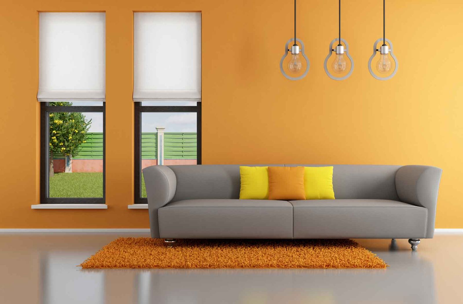 Sofá de color gris para el salón 1
