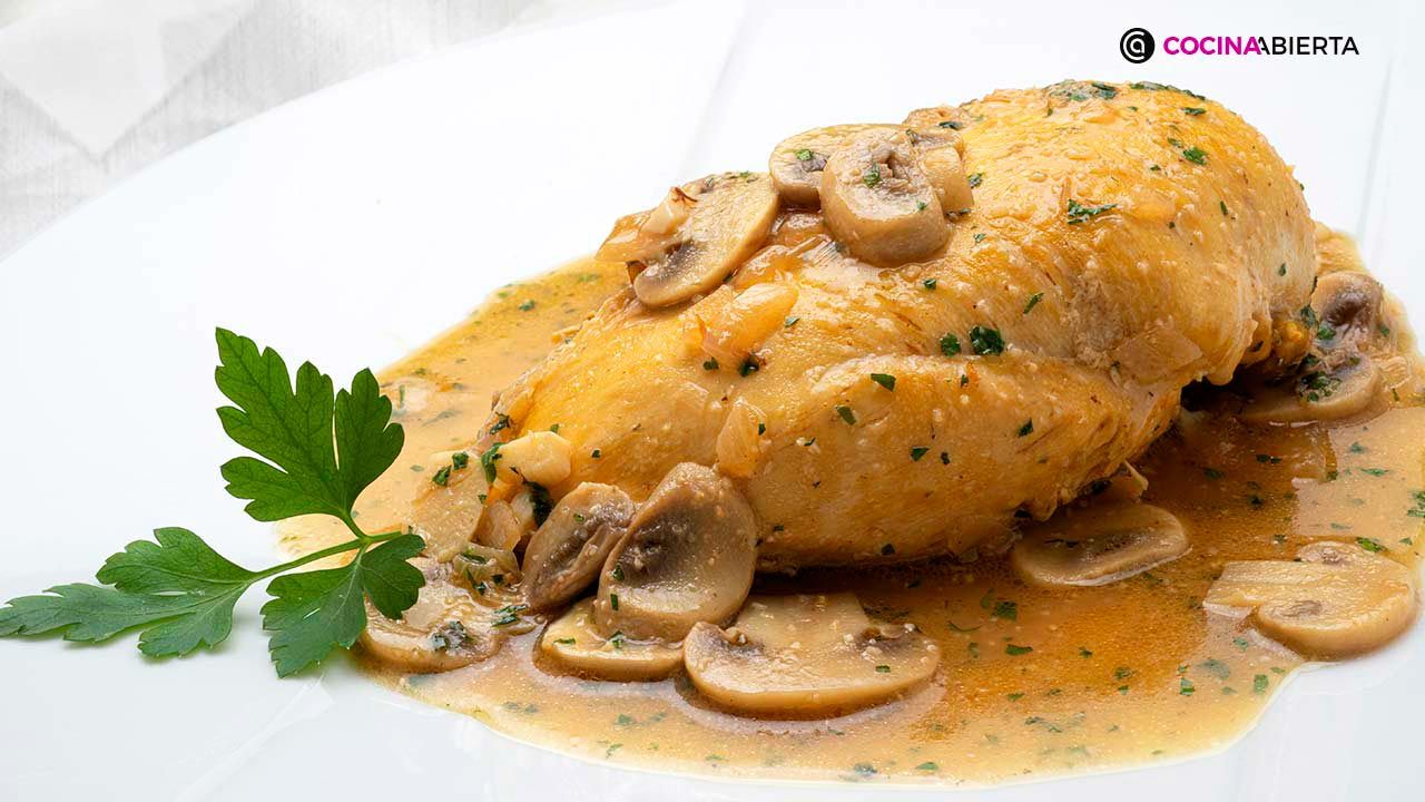 receta pollo marsala salsa champinones ka