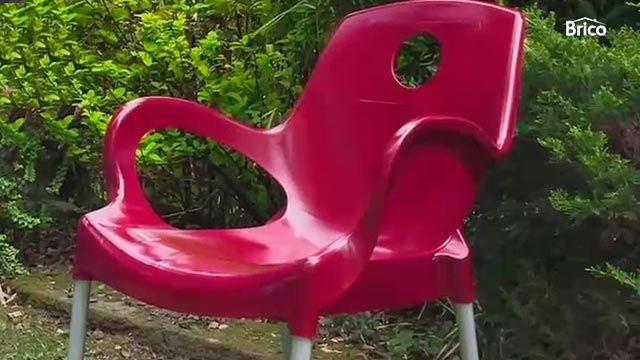 Como pintar sillas de plastico paso 11