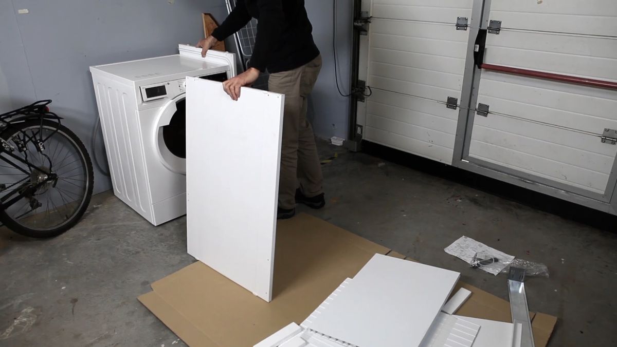 Montar un armario de lavandería paso 1