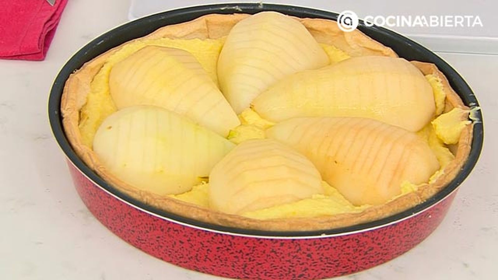 receta tarta de peras con franchipan postre eva arguinano paso3 karl67320321