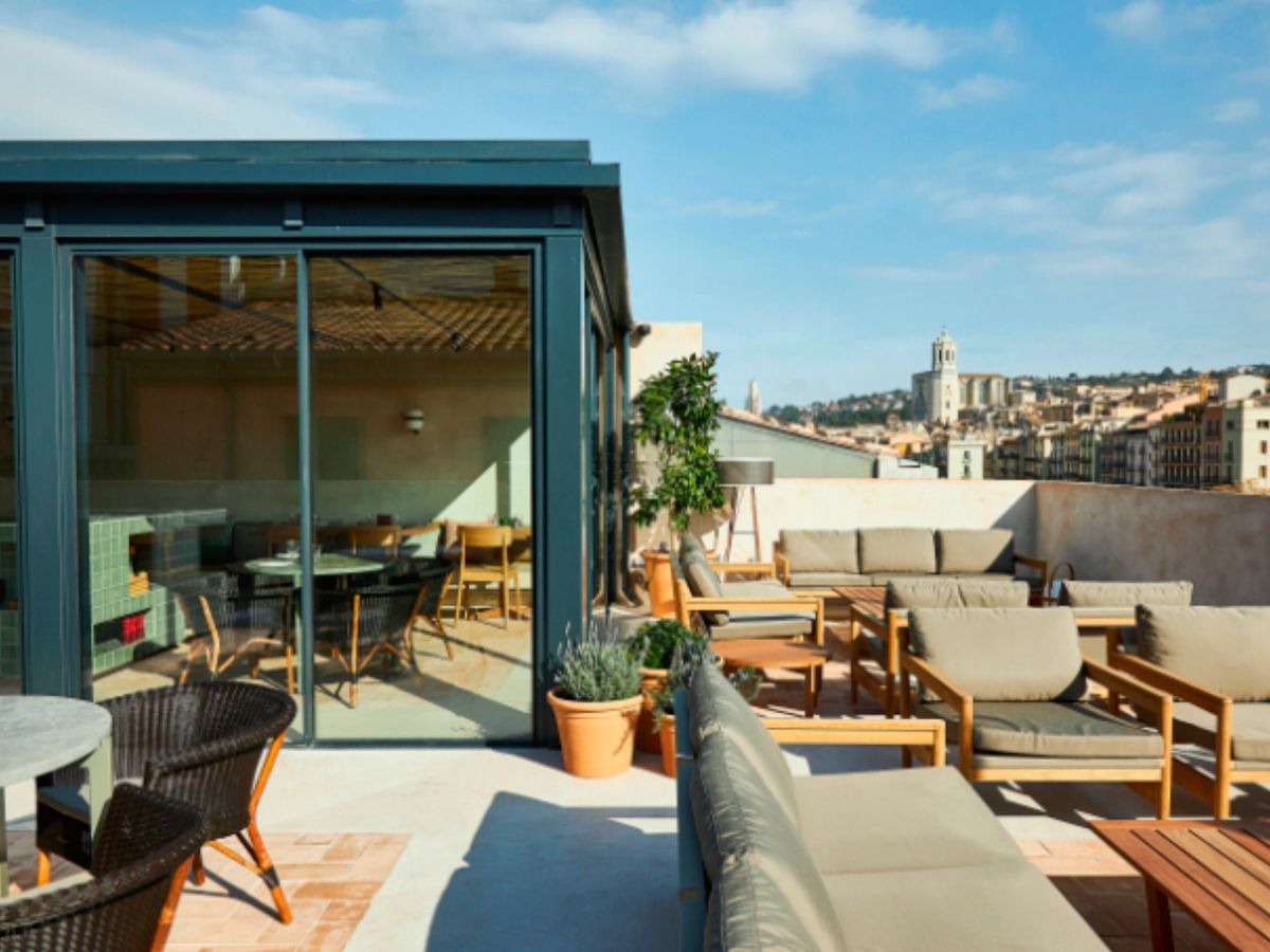 El mejor desayuno de hotel boutique se puede disfrutar con vistas a Girona