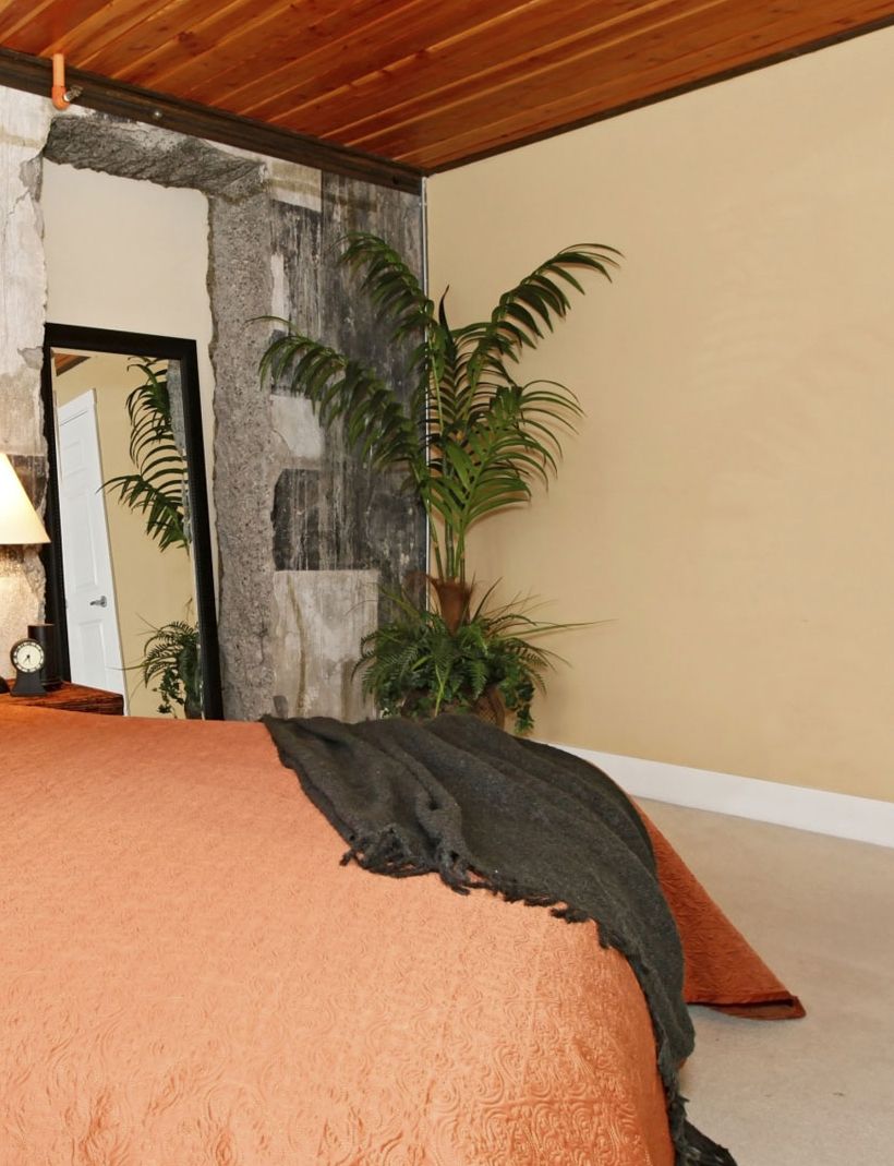 Dormitorio de estilo industrial   planta