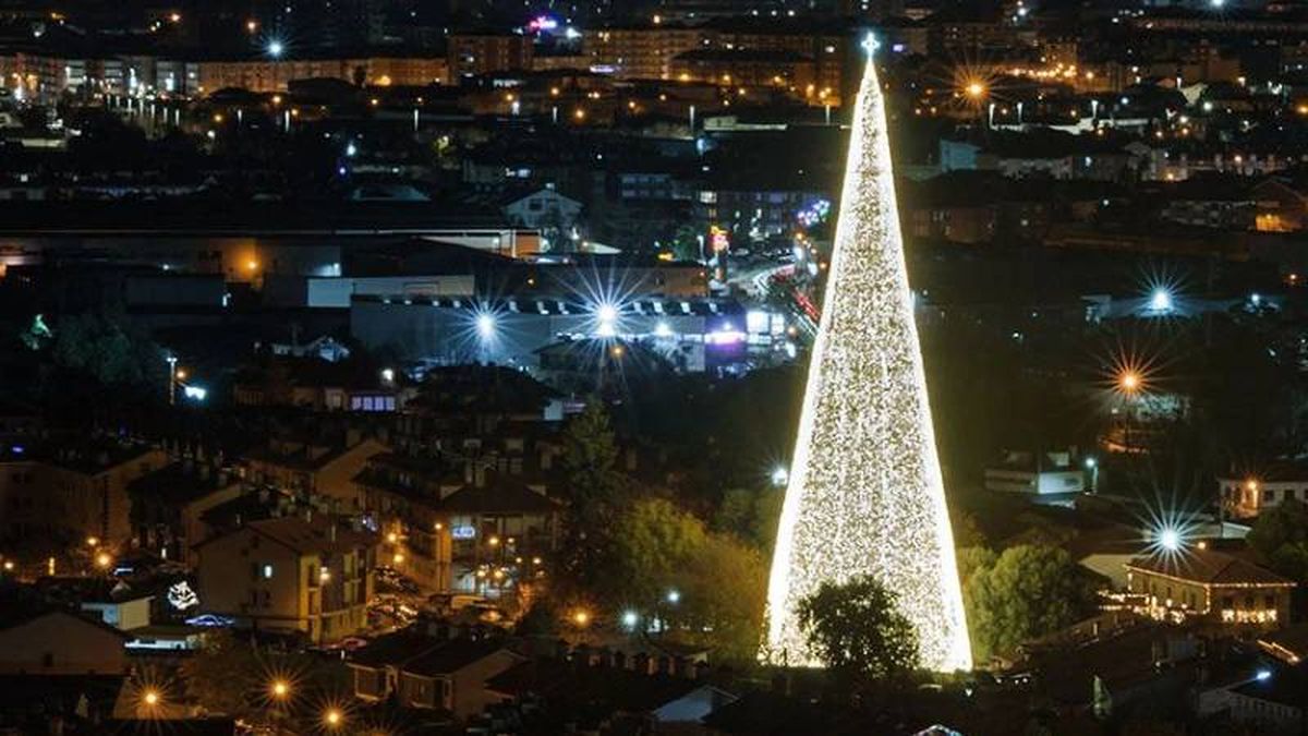 Árbol de Navidad más grande de Europa.