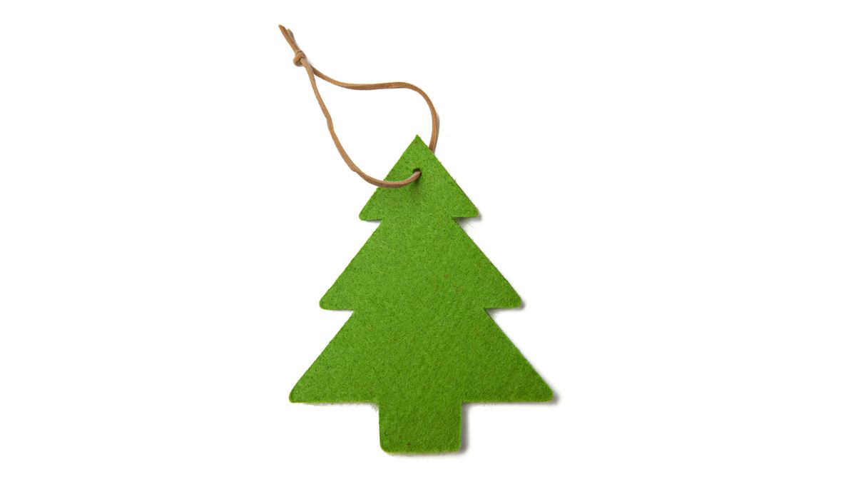 Hacer un árbol de Navidad de fieltro sencillo