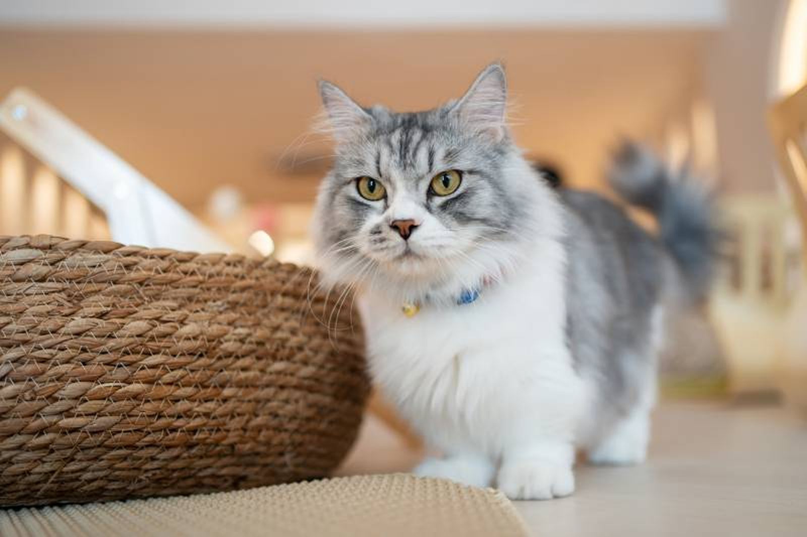 Este felino requiere cepillados regulares en función del largo de su pelaje.