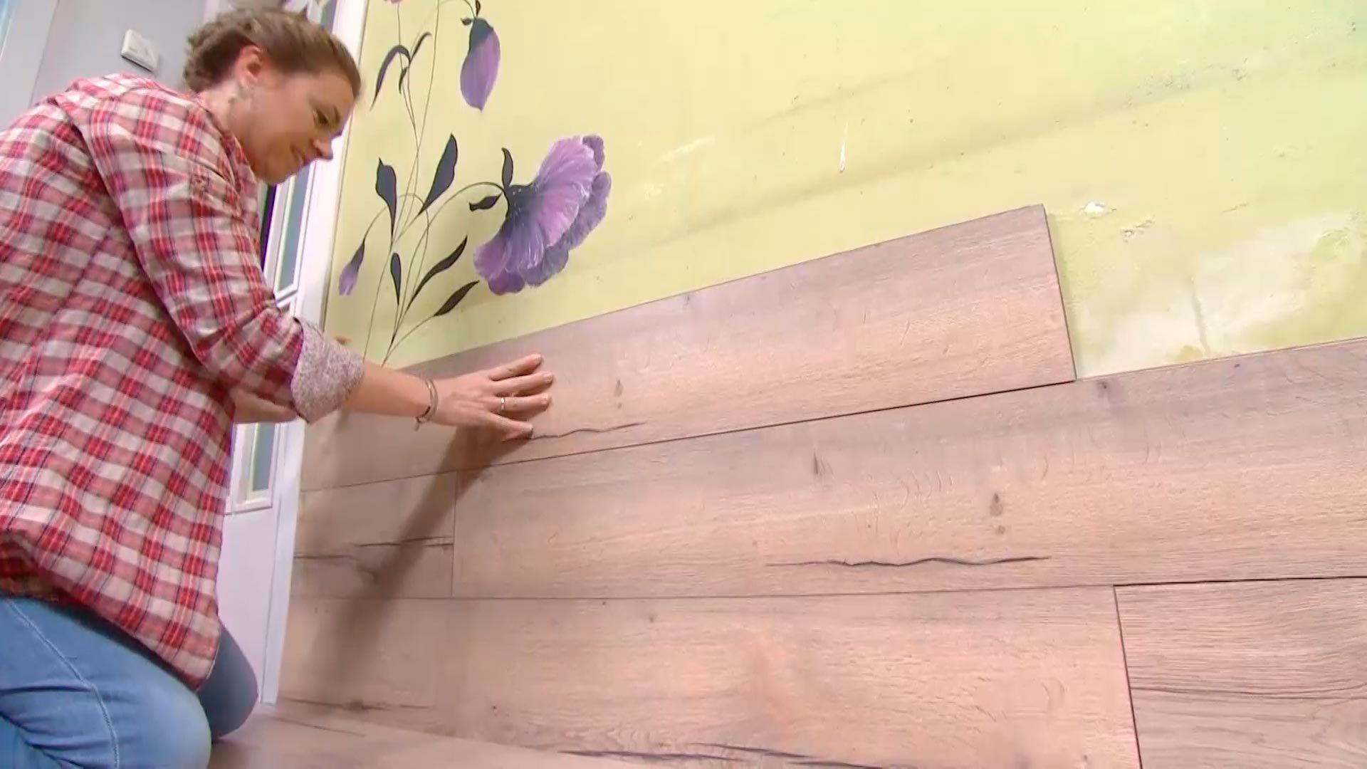 DEKO0718 revestir suelo pared con lamas roble paso9