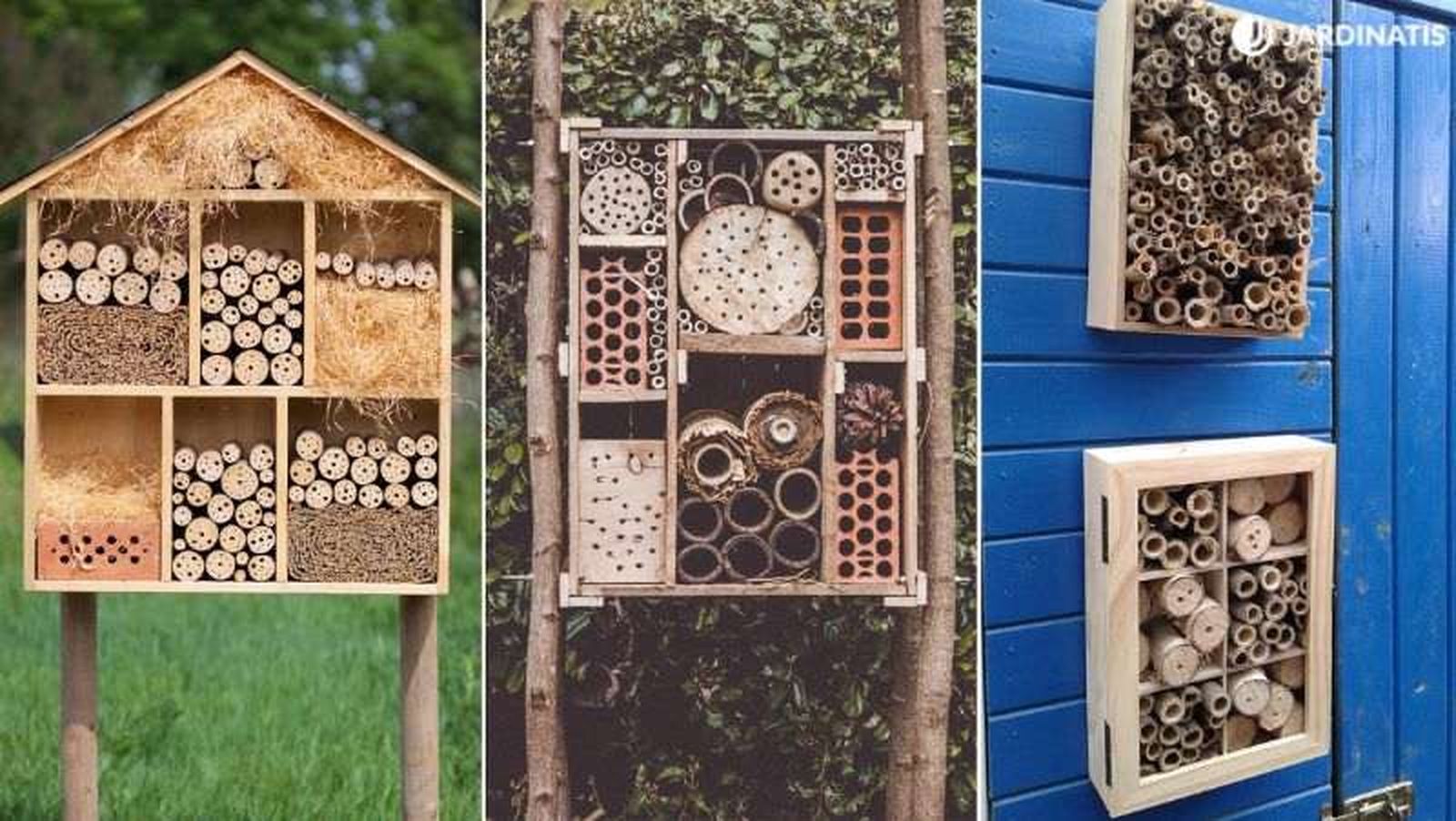 Hoteles o hábitats para insectos beneficiosos