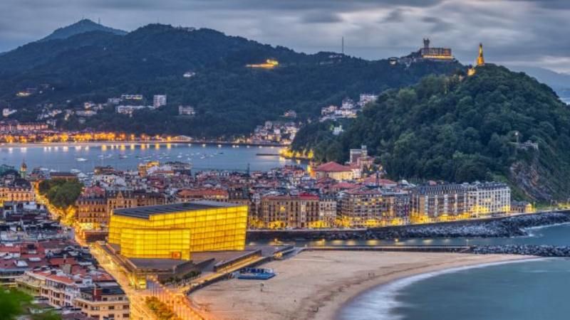 Vista panorámica desde el Monte Urgull de San Sebastián