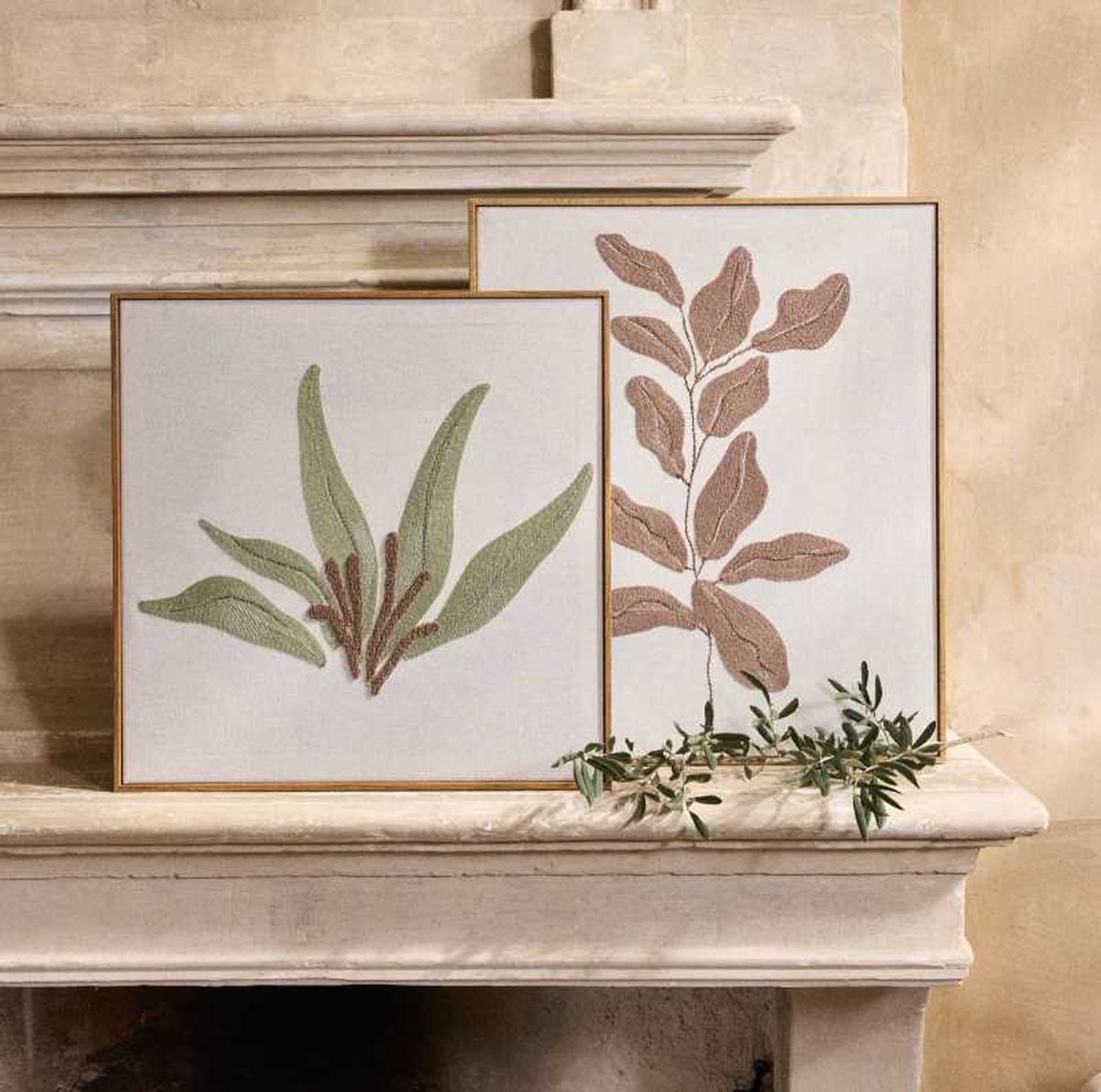 Cuadros de estilo vegetal de estilo provenzal.