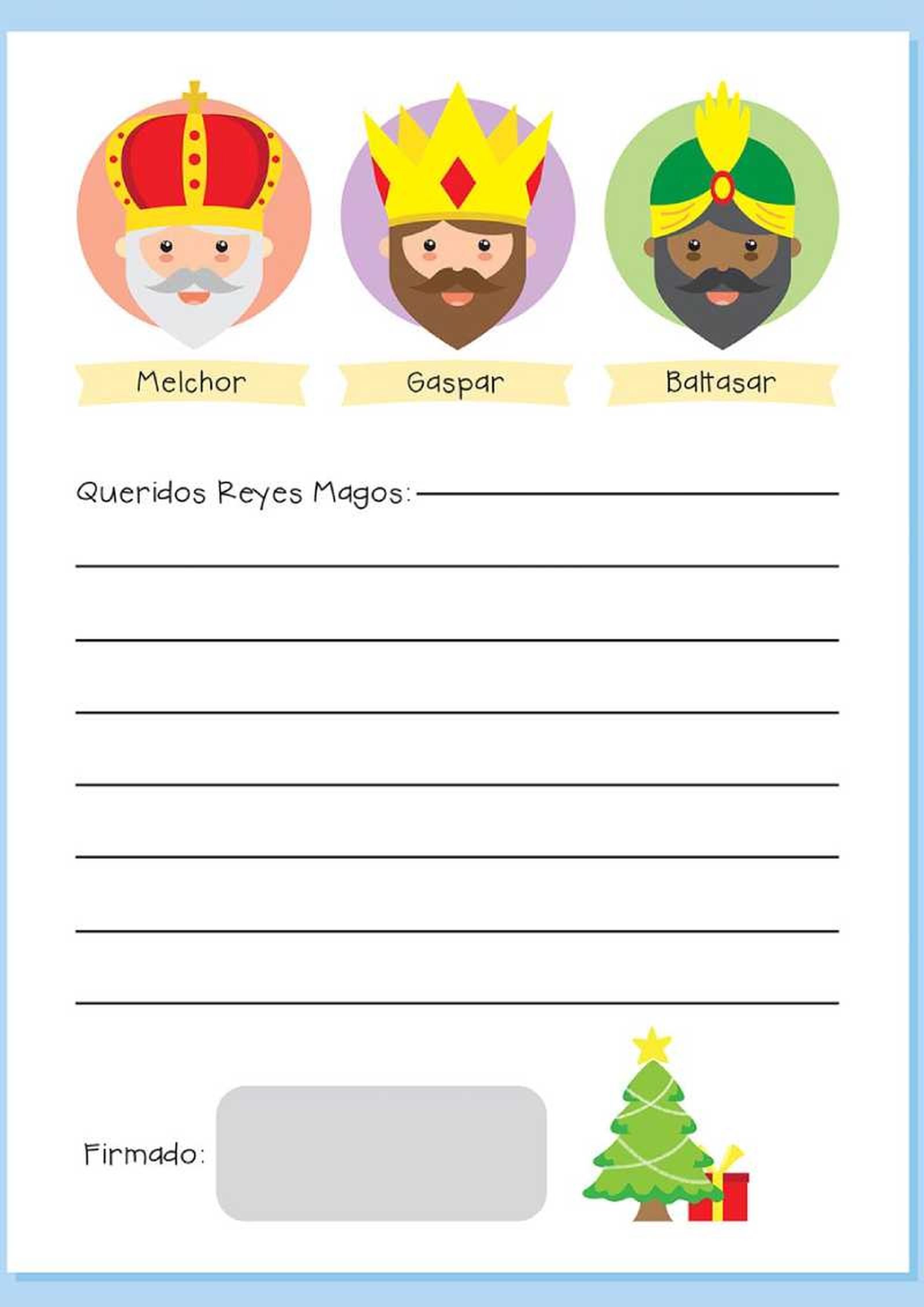 Carta a los Reyes Magos (modelo 1)