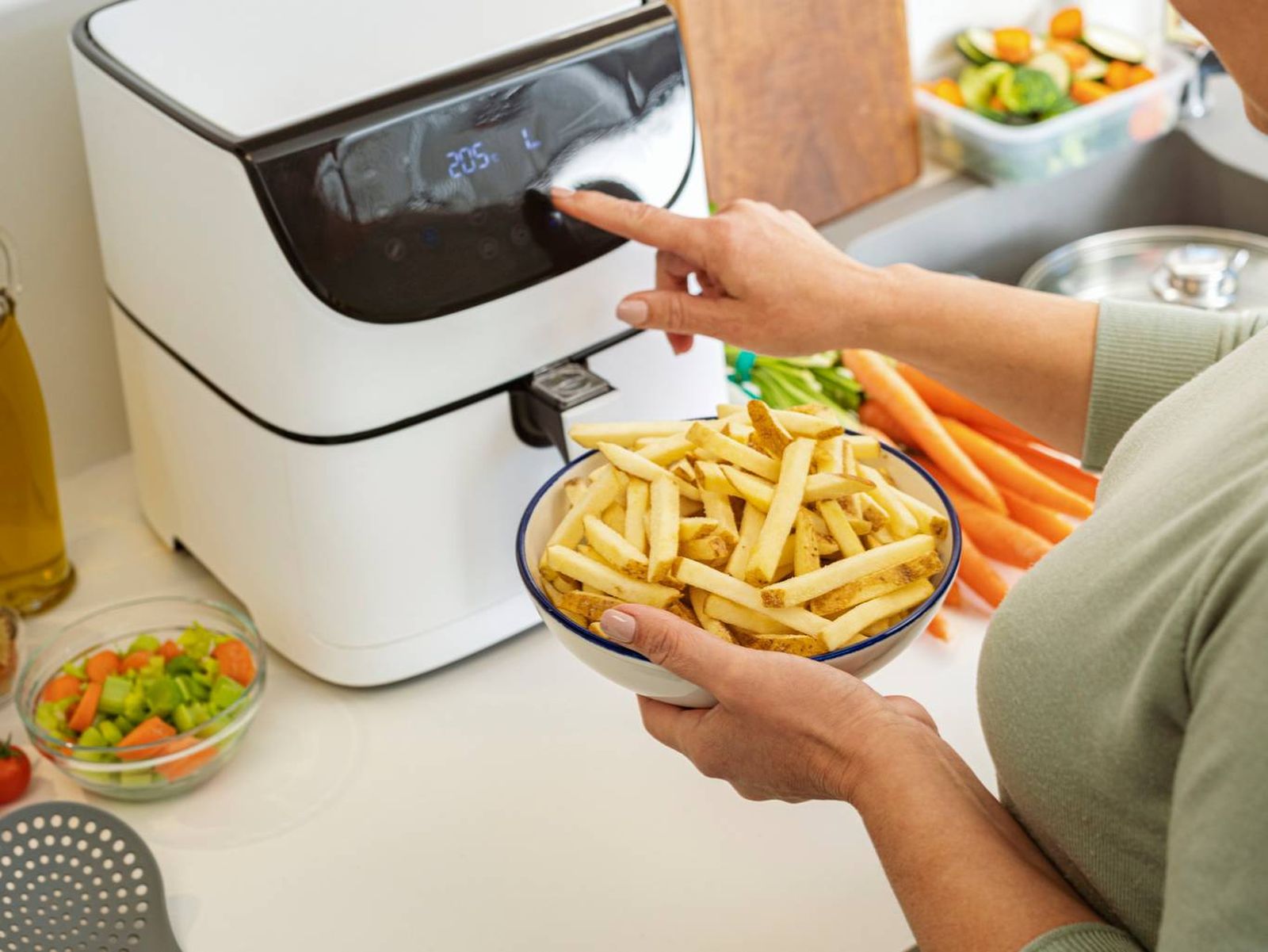 La cerámica apta para horno resistente al calor se puede meter en la freidora de aire