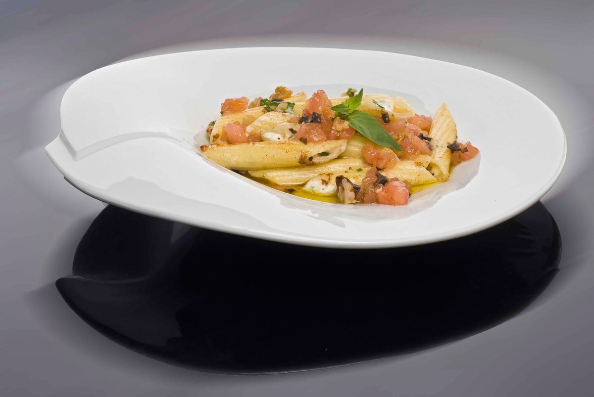 Macarrones rellenos de queso