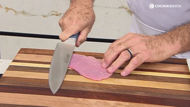 Carpaccio ternera parmesano paso 2